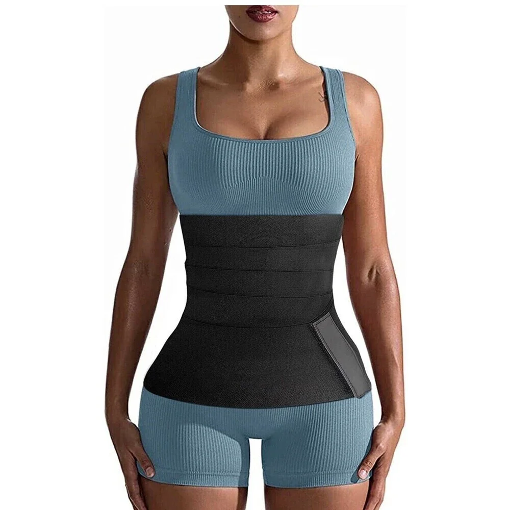 dumoyi waist trimmer Bandage Wrap Tummy Control Waist  Back support 3 3/4 width